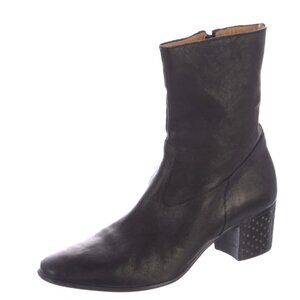 JEAN-MICHEL CAZABAT Leather Studded Accents Boots